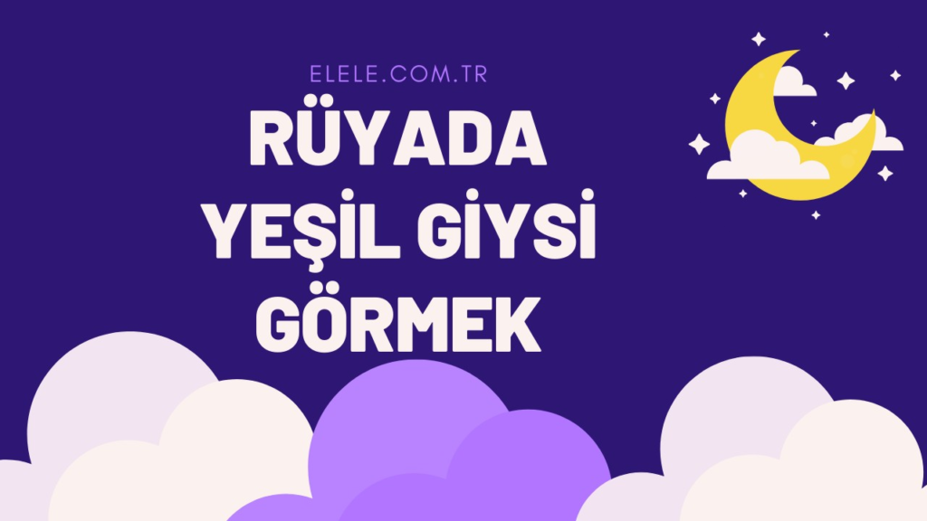 YEŞİL ELBİSE

Rüyada yeşil elbise görmek ne demektir, hangi anlamlara gelir? Berrin Türkoğlu, rüyada yeşil elbise görmenin yorumunu şöyle yapıyor. 

4 yıl önce