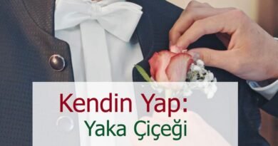 Damat Adayları için Yaka Çiçeği Tasarımı