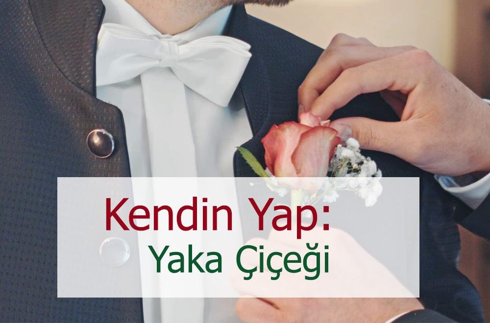 Damat Adayları için Yaka Çiçeği Tasarımı