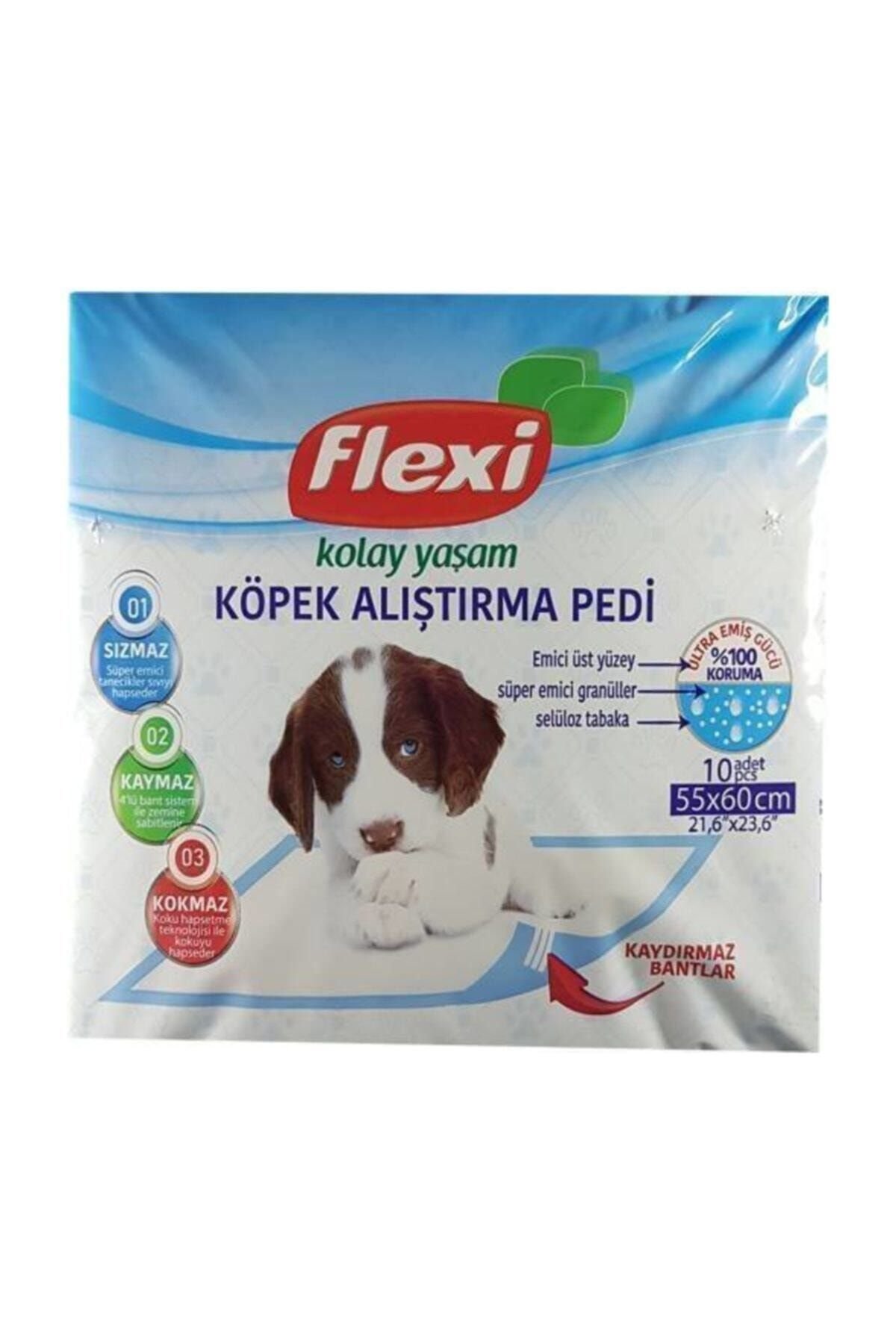 Flexi Köpek Çiş Pedi - Köpek Alıştırma Pedi - 55x60cm -10 Luk Paket -kargo Dahil