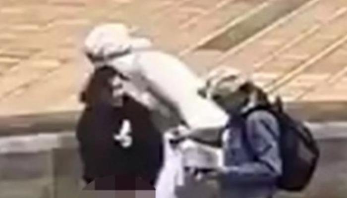 İç çamaşırını çıkararak heykelin üzerine tuvaletini yaptı - TREND