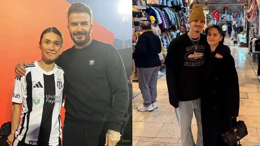 David Beckham İstanbul'da! Oğlu Romeo ve Sevgilisiyle Türkiye Turu