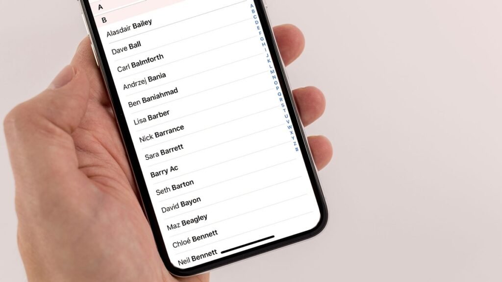 iPhone Rehberindeki Kişileri Nasıl Sıralarsınız?