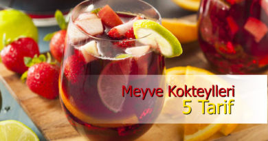 Sıcak Havada Ferahlatan 5 Buzlu Meyve Kokteyli Tarifi