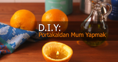 Portakal Aromalı Mum Yapımı (Portakal Esanslı Mum)