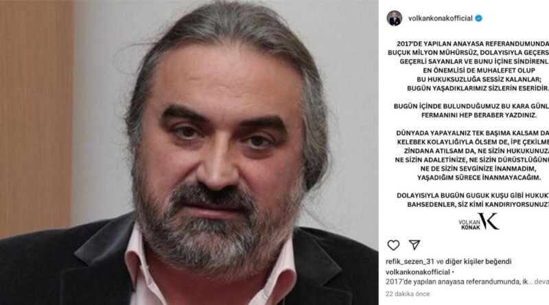Volkan Konak'tan Sert Ekrem İmamoğlu Tepkisi