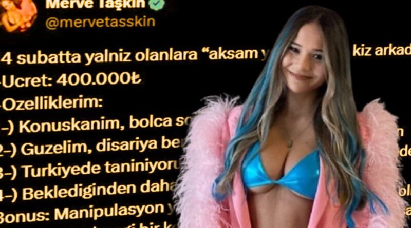 Akşam yemeği için 400 bin lira talep eden Merve Taşkın'a mahkemeden karar - Son Dakika Türkiye Haberleri