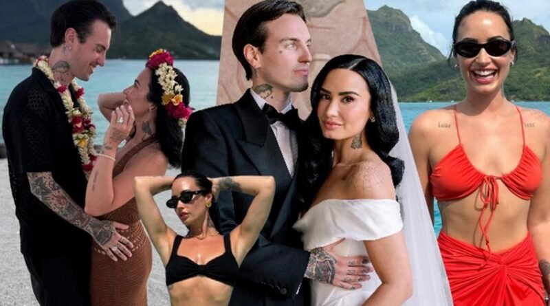 Ünlü şarkıcı Demi Lovato'nun balayı pozları - Son Dakika Magazin Haberleri