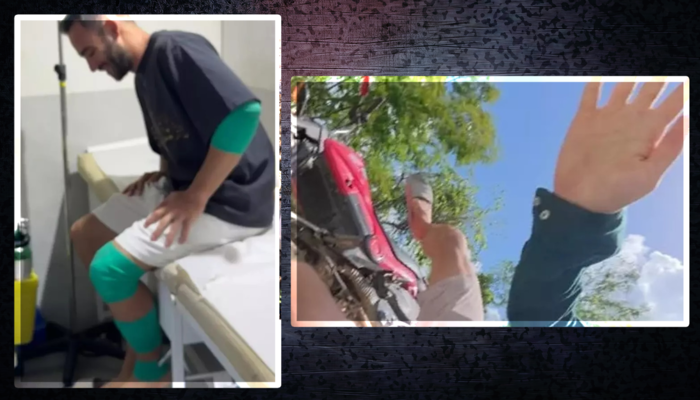 Youtuber Mert Öztürk, Kuralsız Sokaklar’ın sunucusu olarak motor kazası geçirdi! "Ucuz yırttım" diyerek o anları paylaştı.