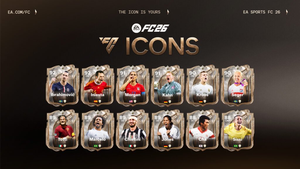 FC 26 ICON Oyuncuları Duyuruldu