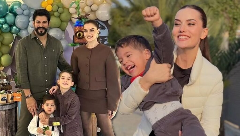Fahriye Evcen'den oğlu Kerem ile yeni bir kare