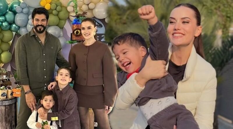 Fahriye Evcen'den oğlu Kerem ile yeni bir kare