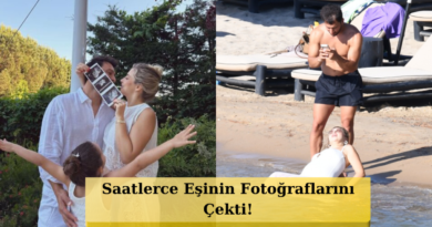 Eşi Caner Yıldırım'a Karnı Burnunda Stil Pozları!