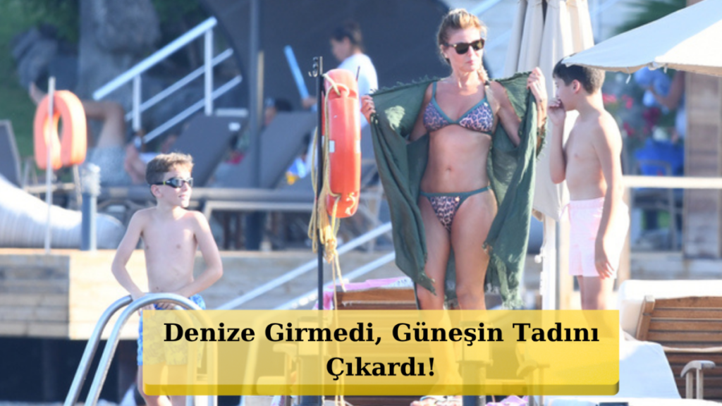 Bodrum Kıyılarında Leopar Şıklığı: Gülben Ergen Tatil Sezonunu Gündoğan'da Başlattı!