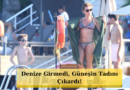 Bodrum Kıyılarında Leopar Şıklığı: Gülben Ergen Tatil Sezonunu Gündoğan'da Başlattı!