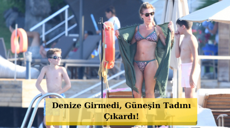 Bodrum Kıyılarında Leopar Şıklığı: Gülben Ergen Tatil Sezonunu Gündoğan'da Başlattı!