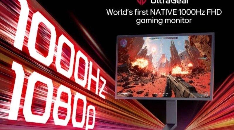 LG'nin Şaşırtıcı 1,000Hz Oyun Monitörü Artık 1,000 Dolar!