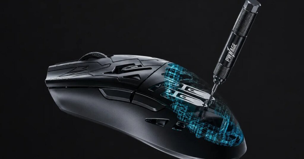 Pwnage'in Yeni Gaming Mouse'u: Tıpkı Bir Tornavidayla Tıklama Gücünü ve Seyahat Mesafesini Ayarlayın!