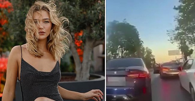 TRAFFIC NIGHTMARE: THEY CUT OFF HER PATH AND THREATENED HER WITH A GUN!