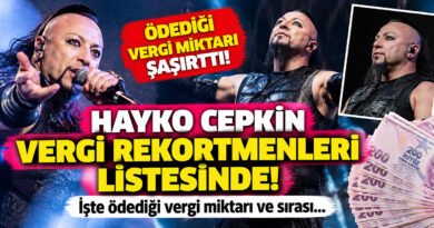 Hayko Cepkin Vergi Rekortmenleri Listesine Girdi!