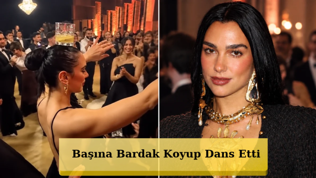 Düğünde Şaşırtan Dans! Başında Bardakla Döktürdü